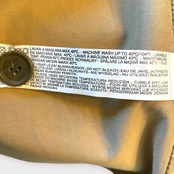 Zara Oversized Camo Jacket SMALL Cinch Tie Waist Punk Grunge Streetwear - Picture 10 of 11